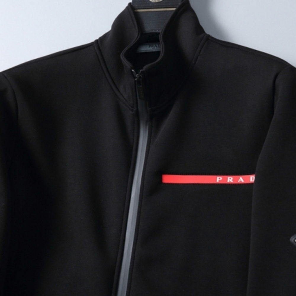 Prada Black Track Suit with Red Accents - Picture 3 of 15